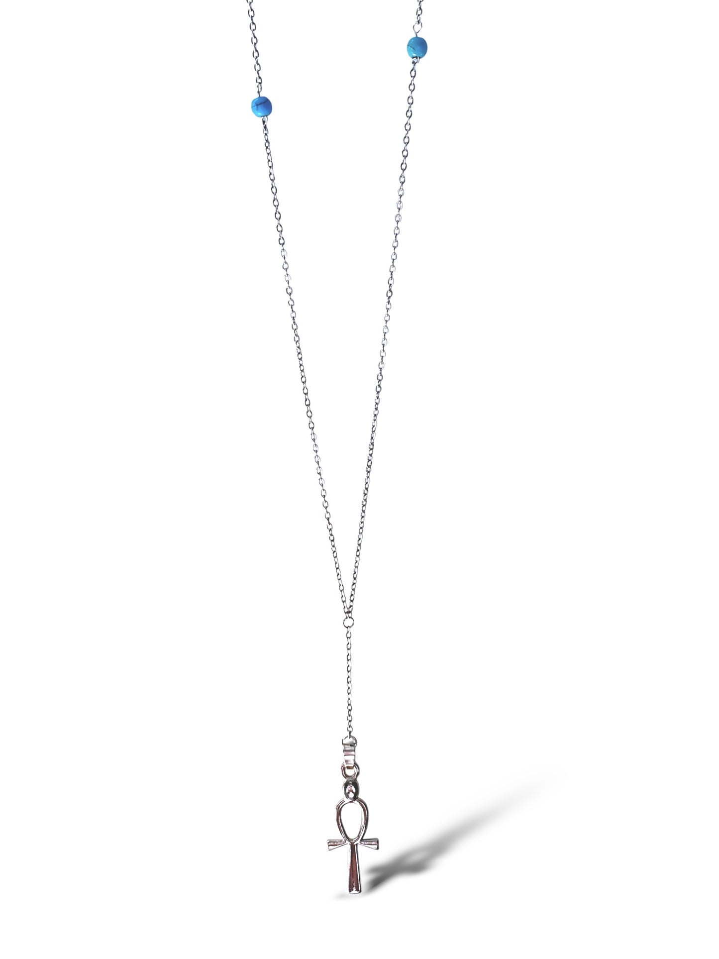 Ankh-X Necklace, Sterling Silver