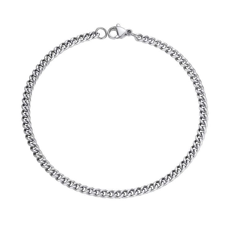 Curb Bracelet, Sterling Silver.