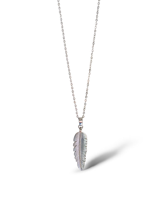 Tree Leaf Necklace, Sterling Silver