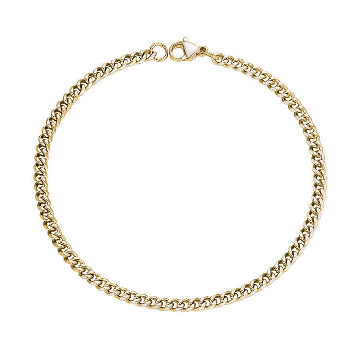 Curb Chain Bracelet, Gold Vermeil.