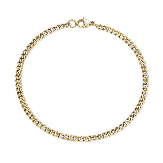 Curb Chain Bracelet, Gold Vermeil.
