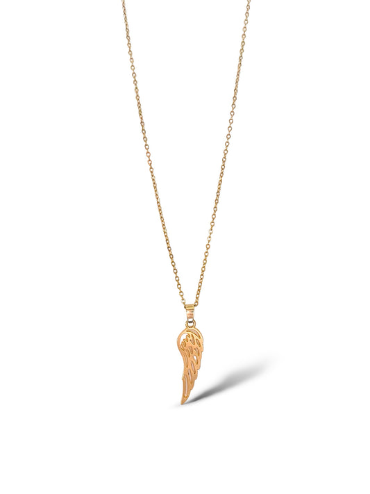 Wing Necklace, Vermeil Gold