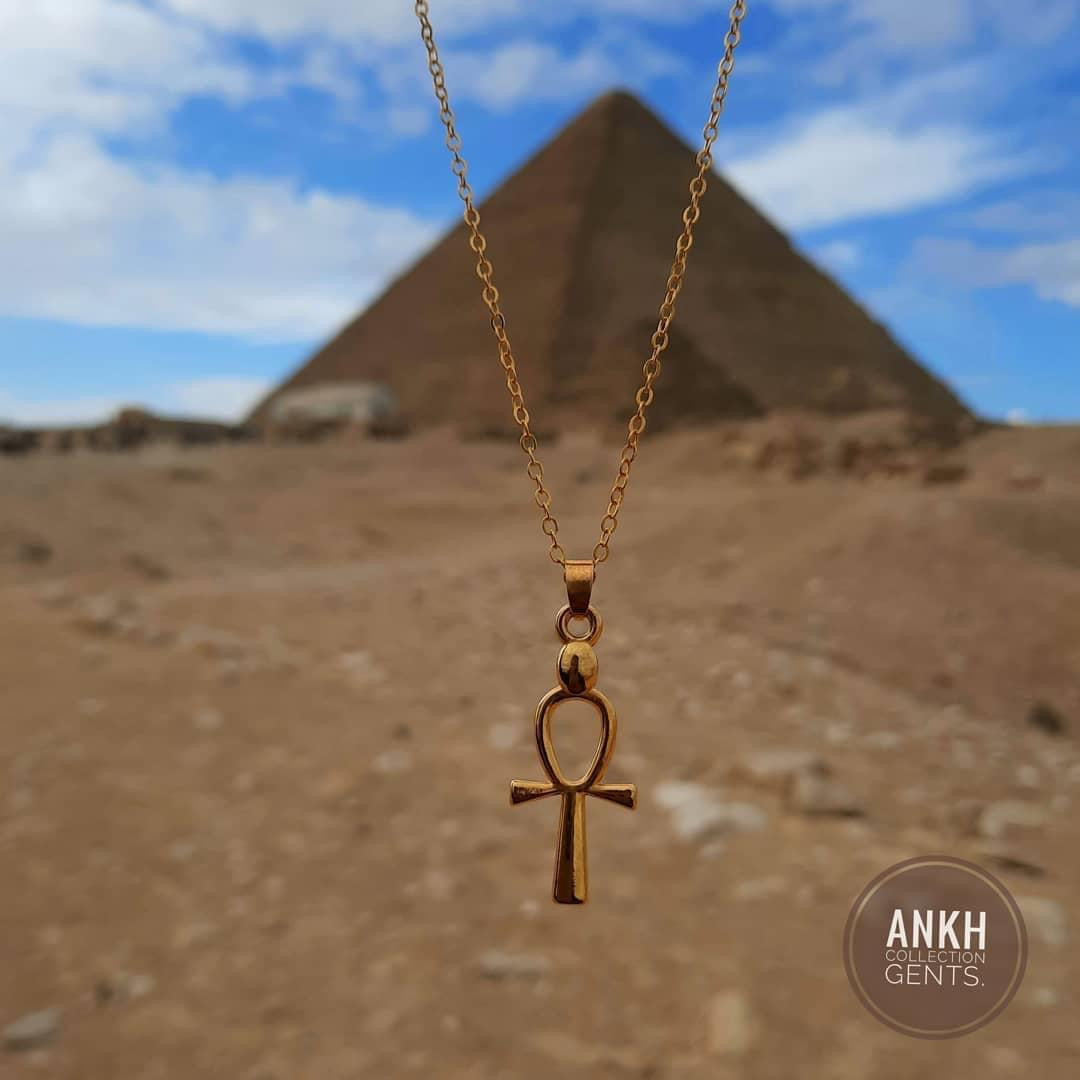 Ankh Necklace, Vermeil Gold