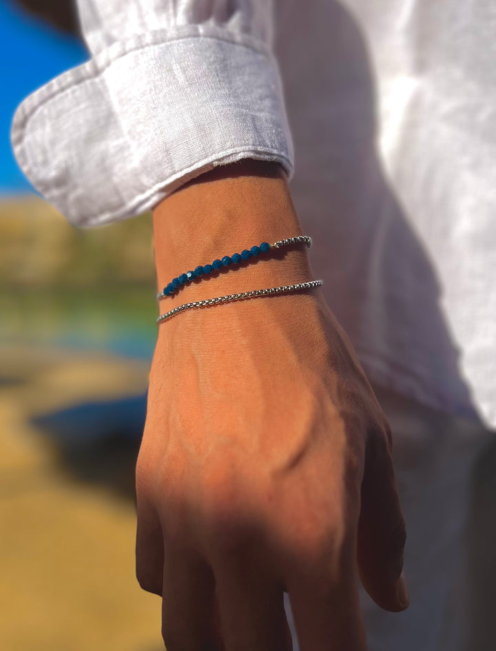 Box Chain Bracelet, Sliver.