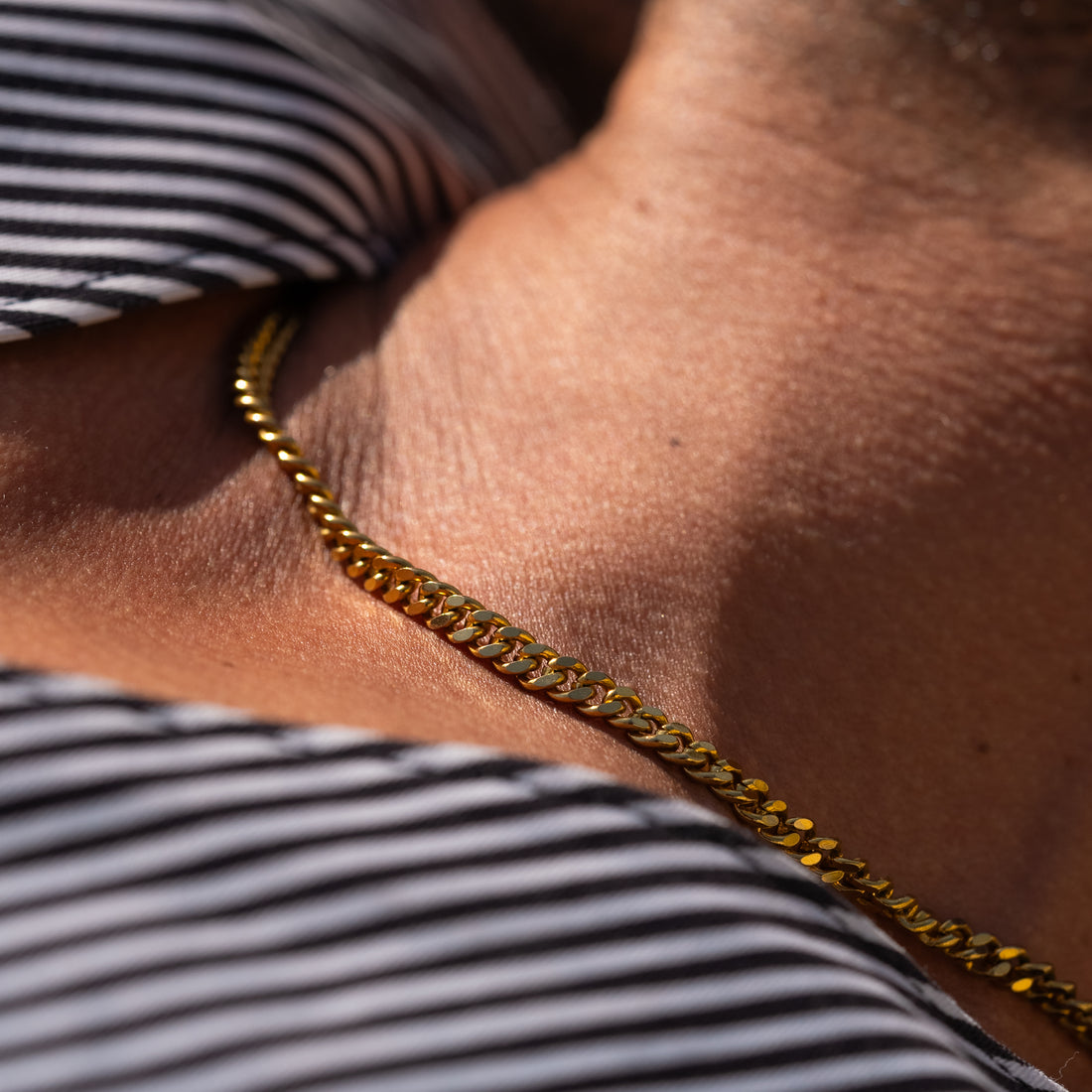 Curb Chain, Gold Vermeil.