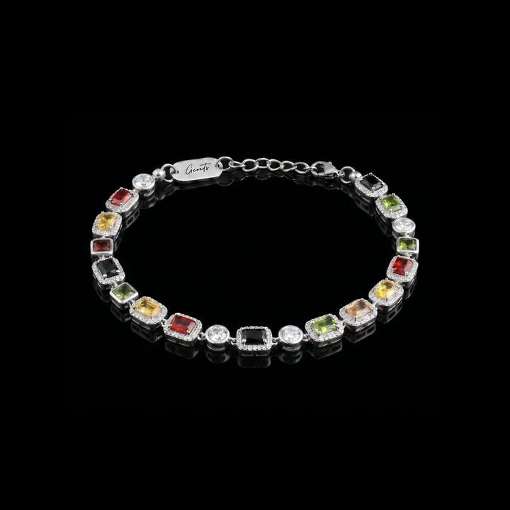 Men's Silver Gemstone Bracelet – Natural Stone | GENTS.