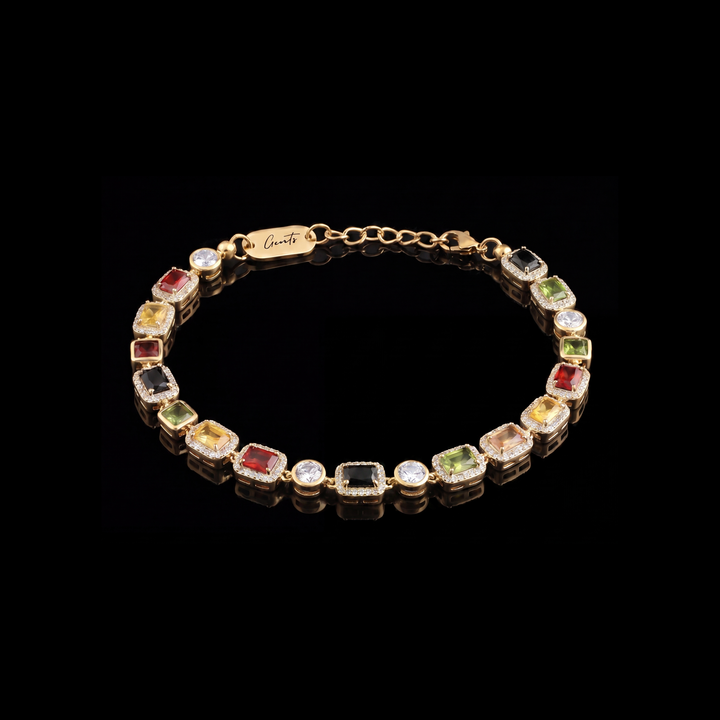 Men's Gold Gemstone Bracelet – 18K Gold Vermeil | GENTS.