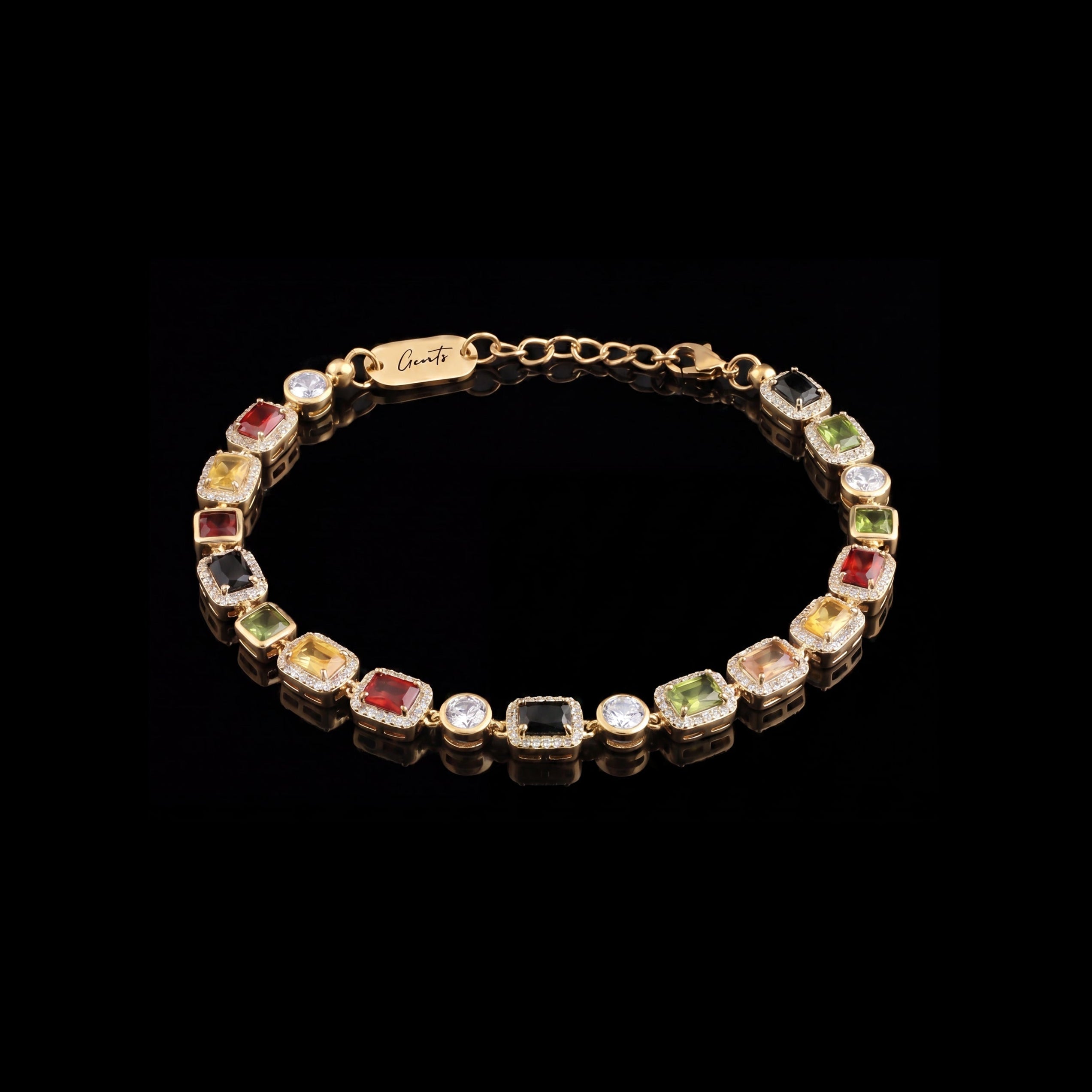 Men's Gold Gemstone Bracelet – 18K Gold Vermeil | GENTS.