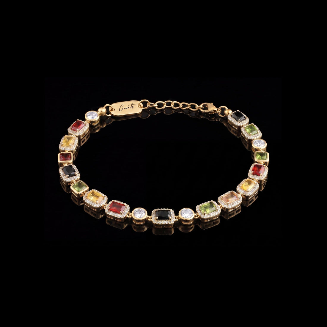 Men's Gold Gemstone Bracelet – 18K Gold Vermeil | GENTS.