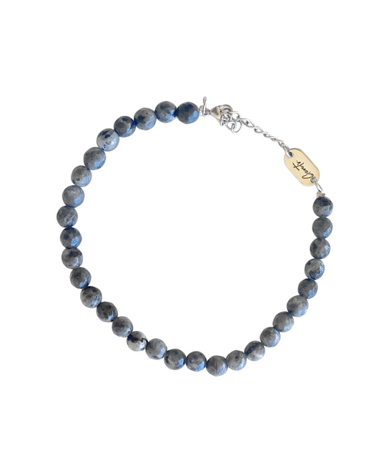 Titan Grey Stone Bracelet, Sterling Silver.