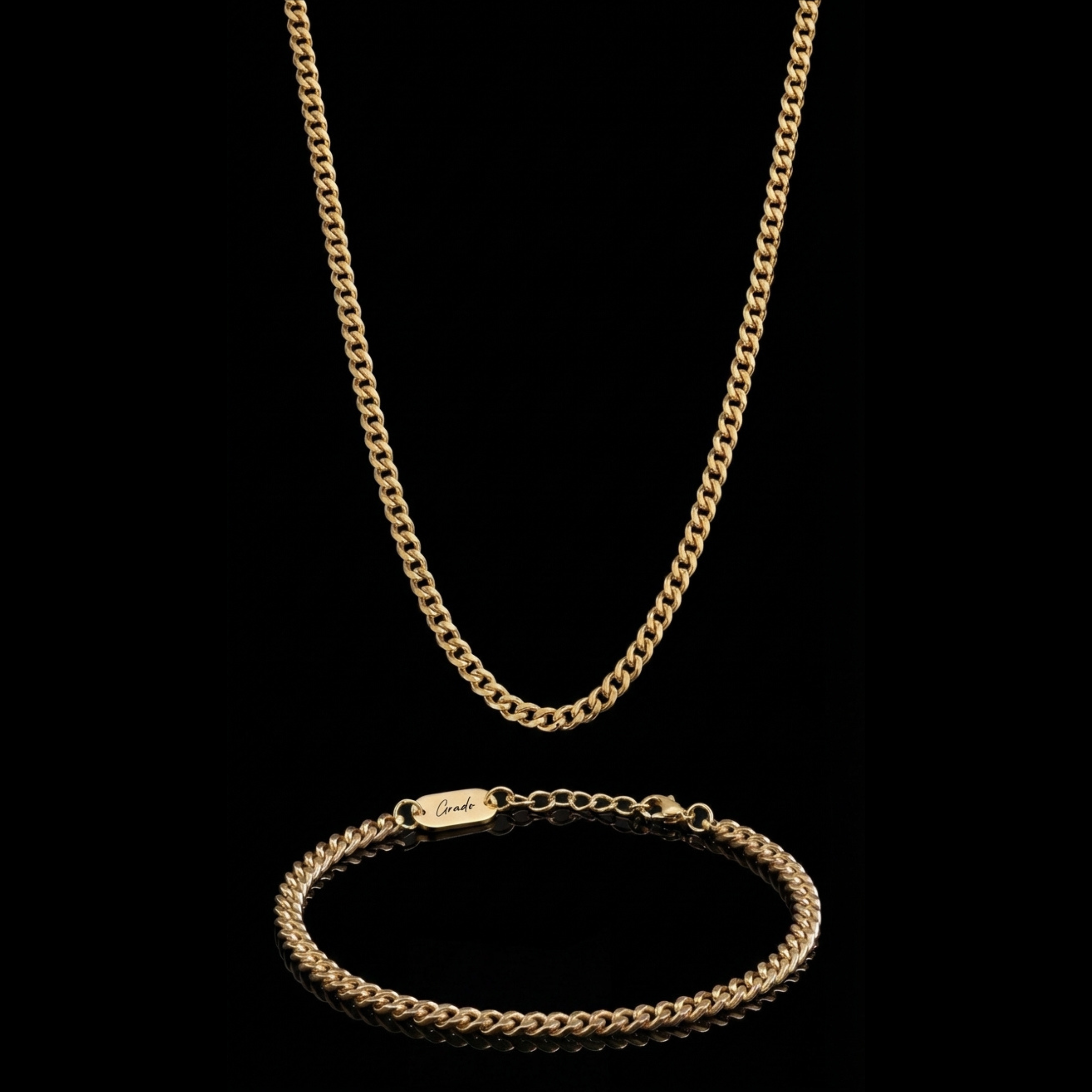 Curb Gold Set.