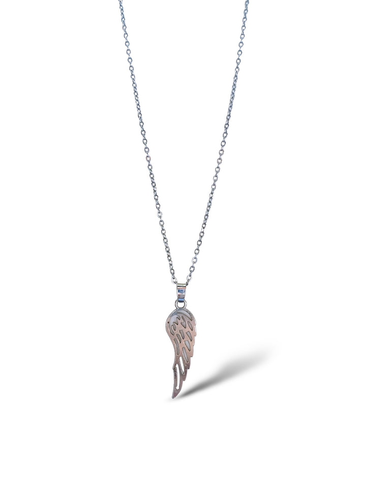 Wing Necklace, Silver.