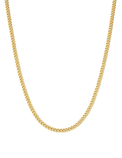 Curb Chain, Gold Vermeil.