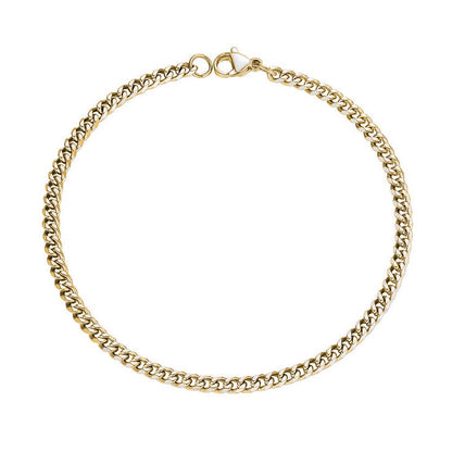 Curb Chain Bracelet, Gold Vermeil.