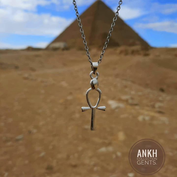 Ankh Necklace, Silver.