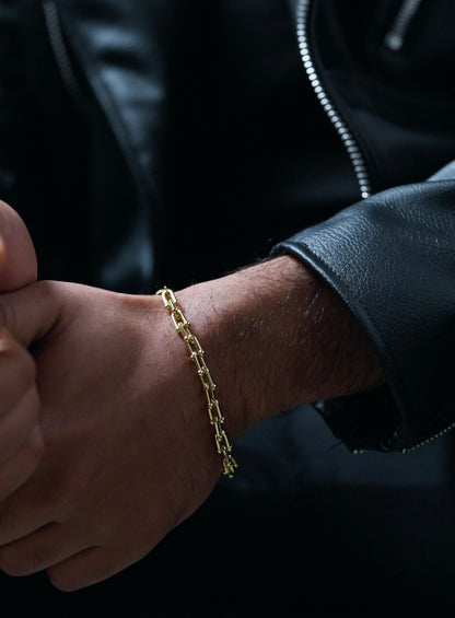 U Link Bracelet, Gold Vermeil.