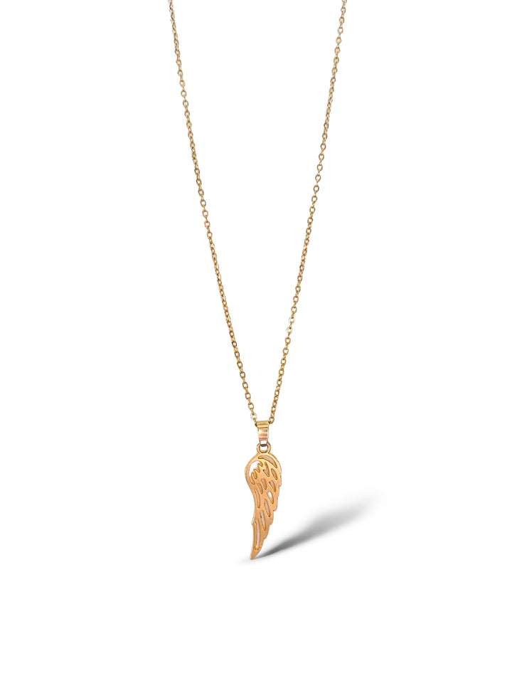 Wing Necklace, Vermeil Gold.
