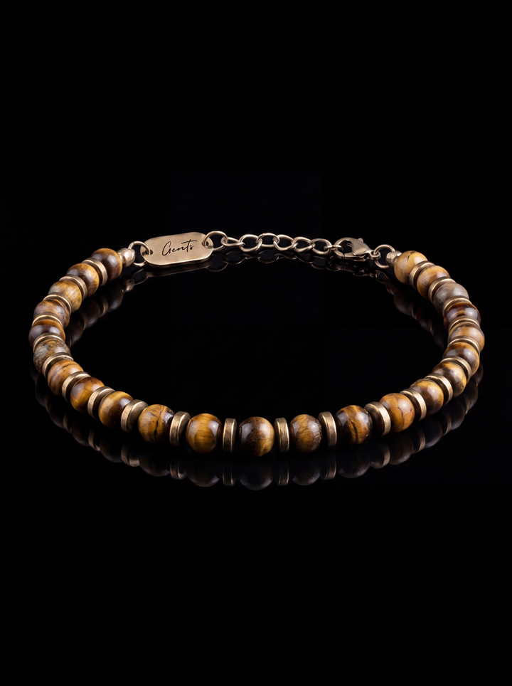 The Solar Tiger Eye Stone Bracelet.