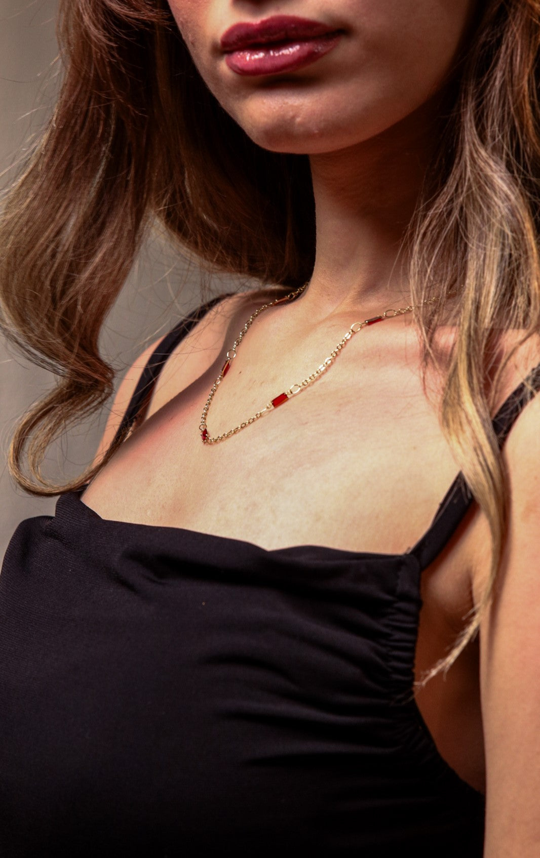 Ruby Chain, Gold Vermeil.