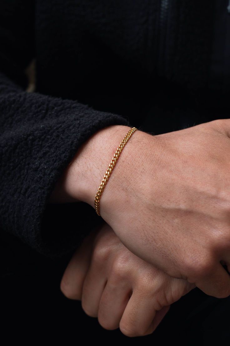 Curb Bracelet, Gold Vermeil.