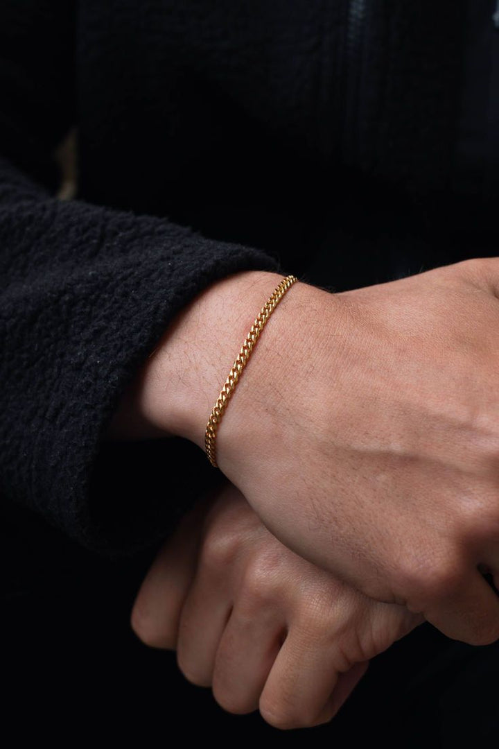 Curb Bracelet, Gold Vermeil.