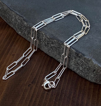Clip Chain, Sterling Silver.