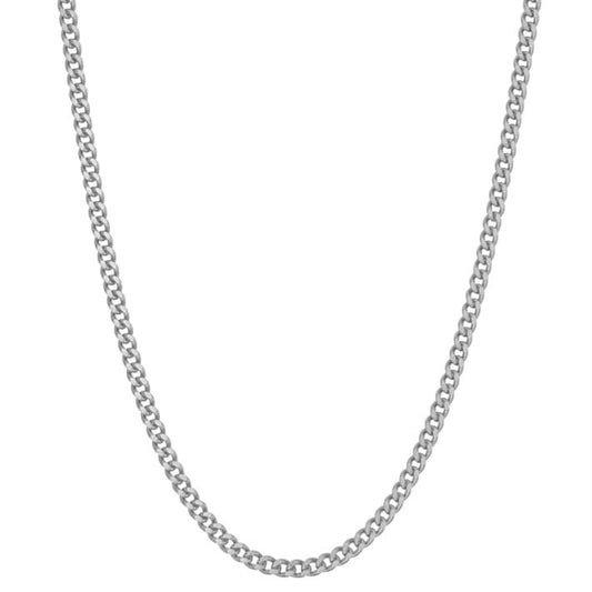Curb Chain, Sterling Silver.