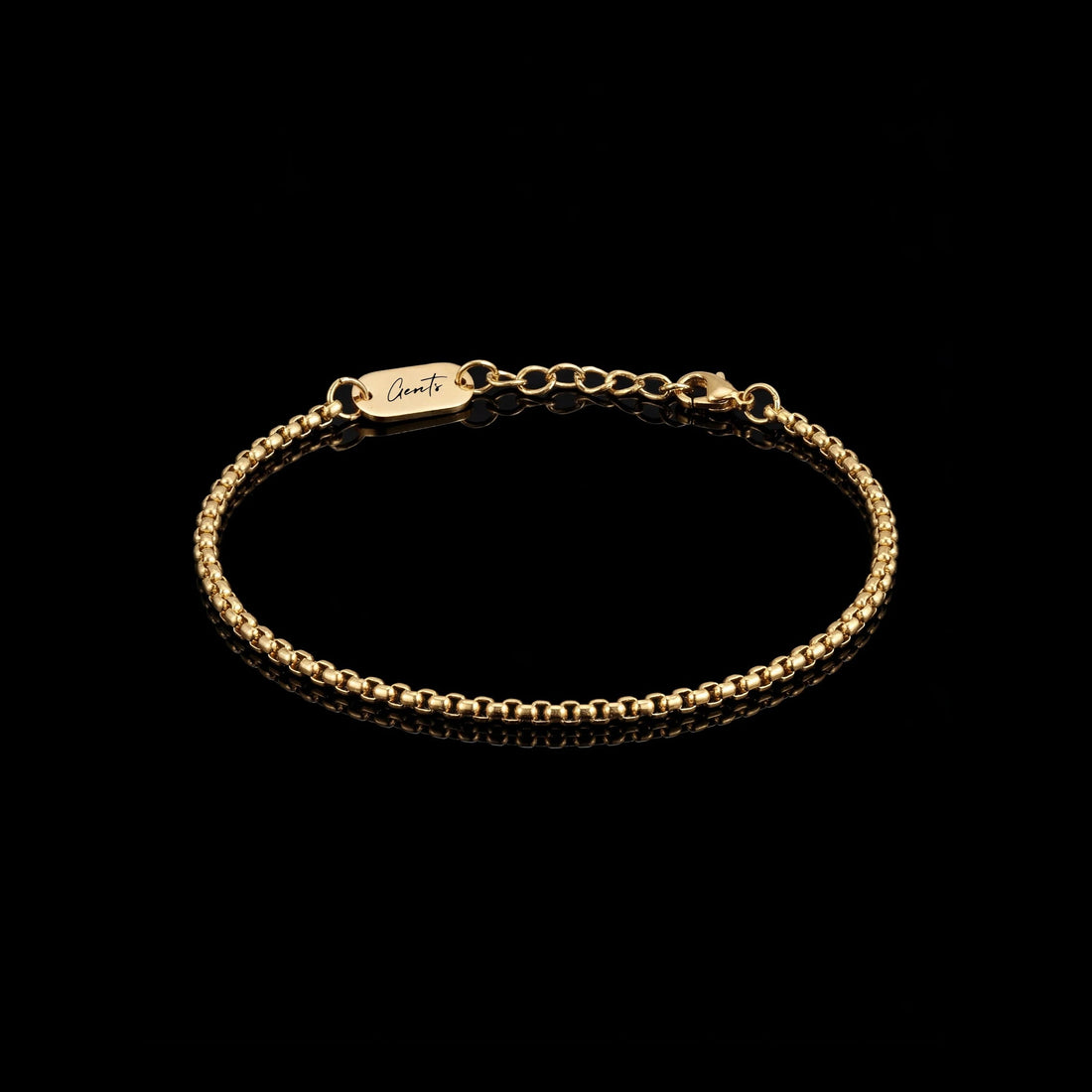 Box Chain Bracelet, Gold Vermeil