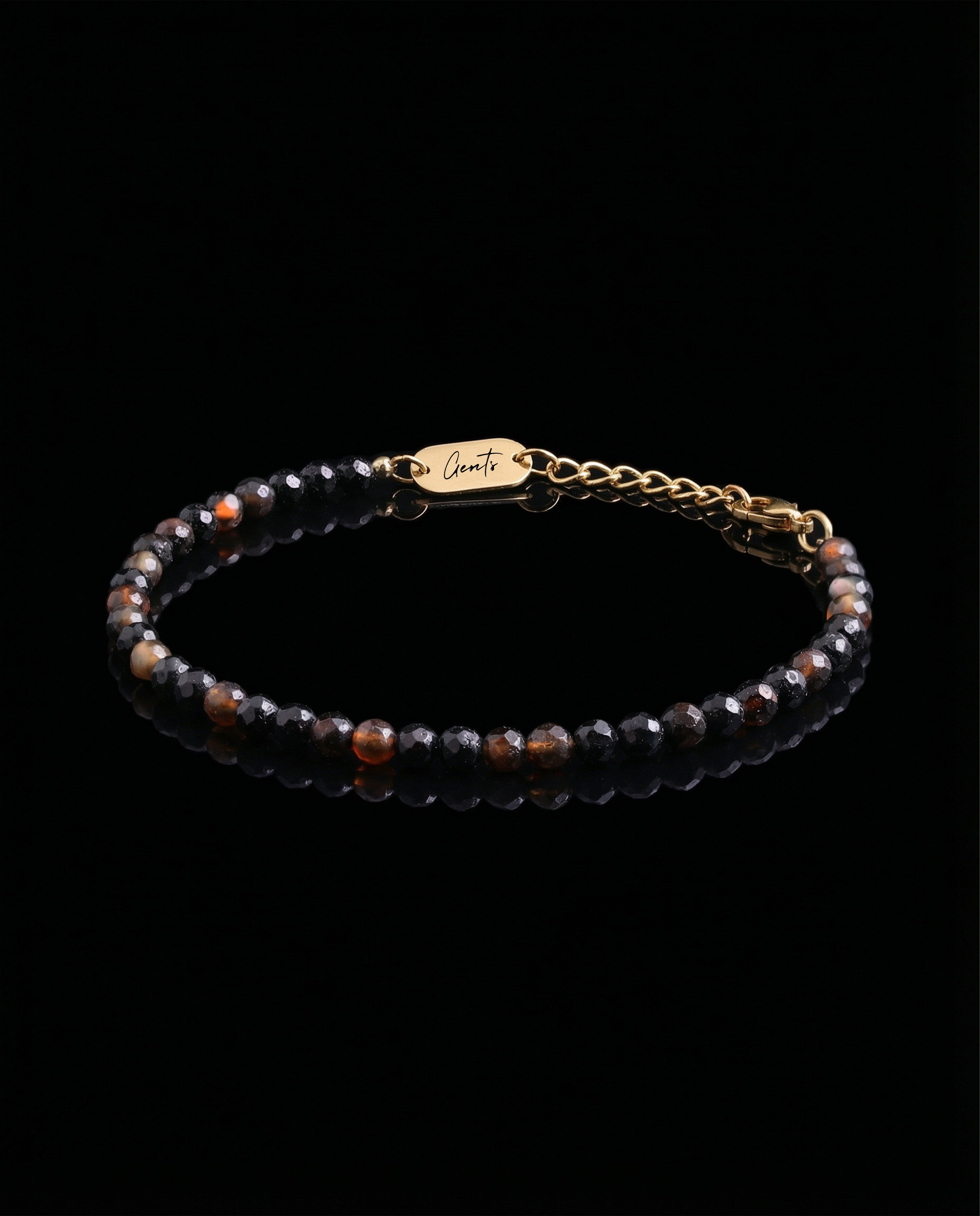 Eclipse Noir Stone Bracelet