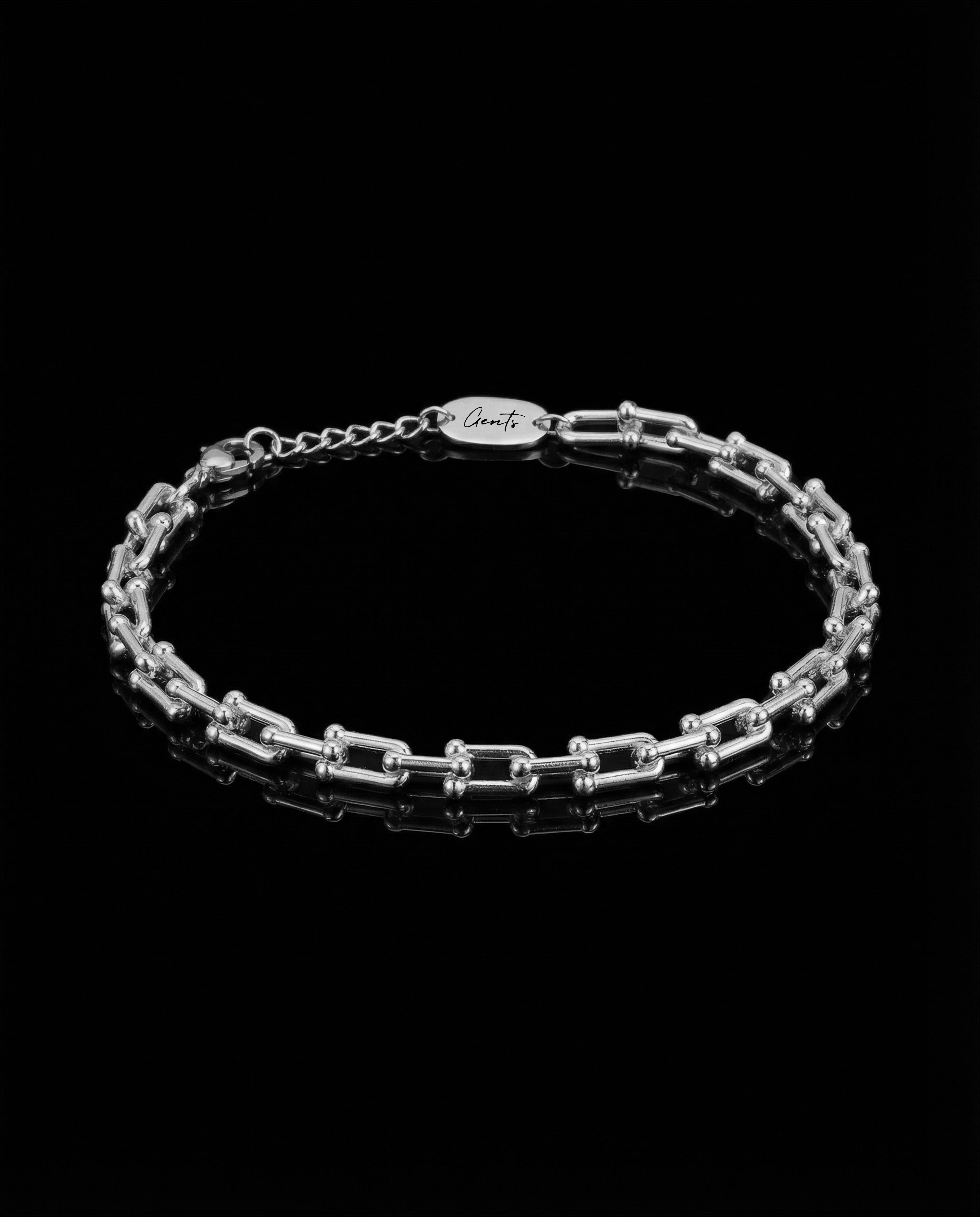 U Link Bracelet, Silver.