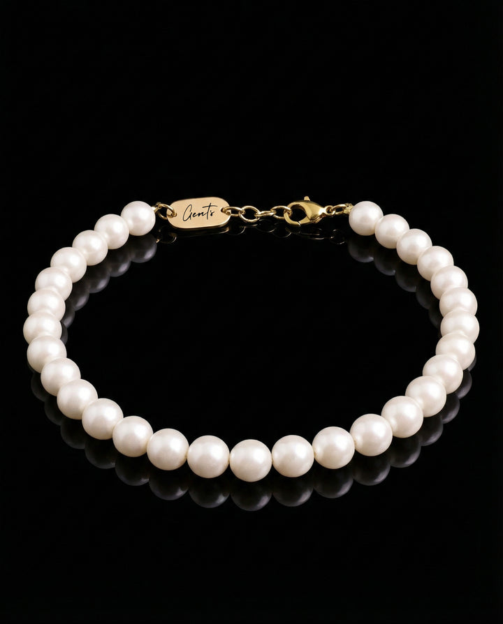 Pearl Stone Bracelet, Gold Vermeil