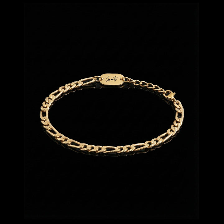 Figaro Chain Bracelet, Gold Vermeil.