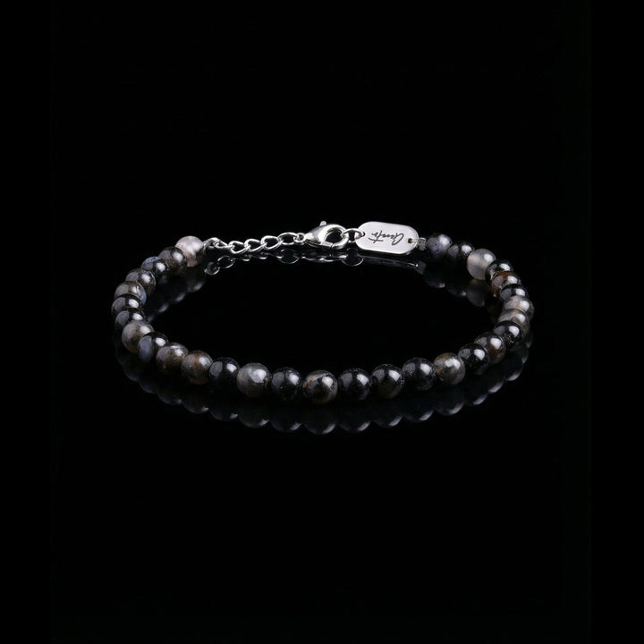 The Nero Stone Bracelet, Silver