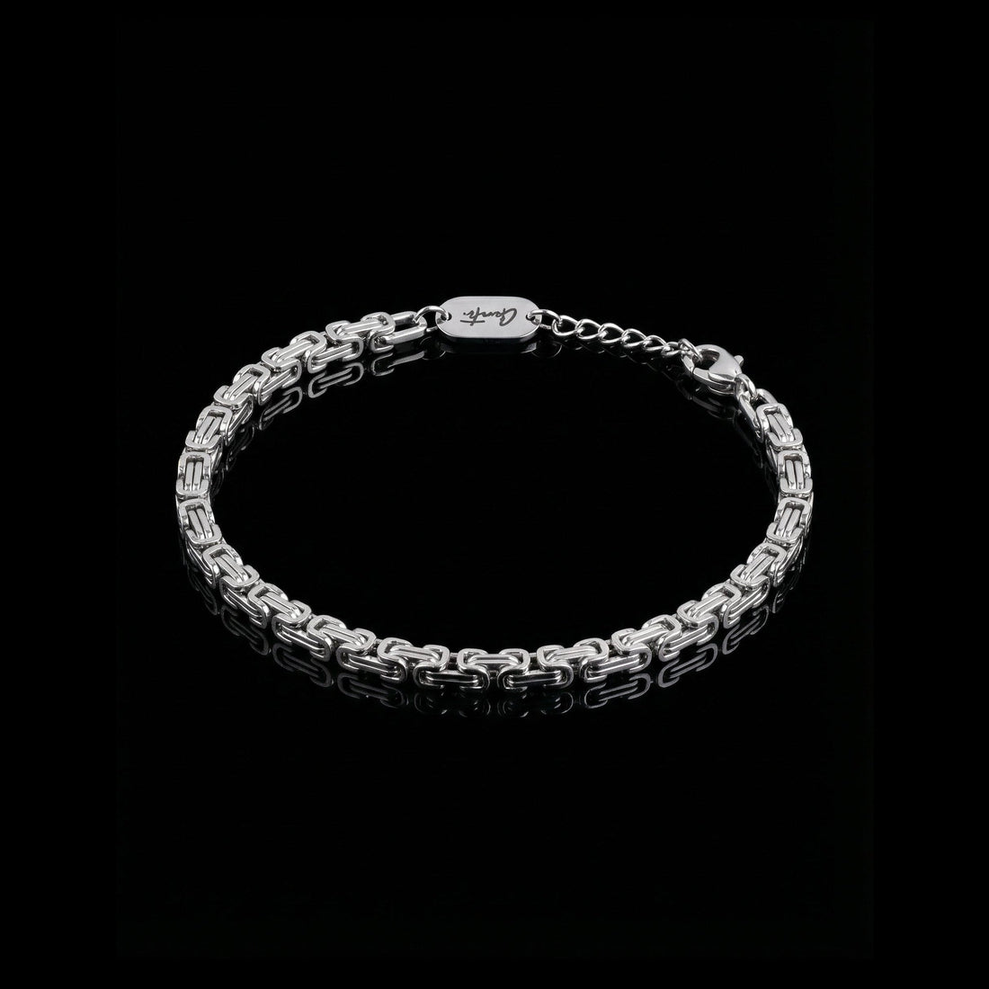 GENTS. The Monarch Chain Bracelet in silver, heavyweight interlocking links
