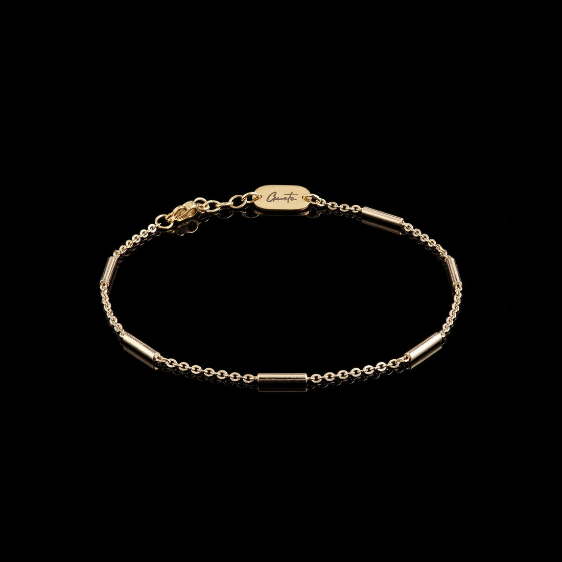 Strap Link Bracelet, Gold Vermeil.