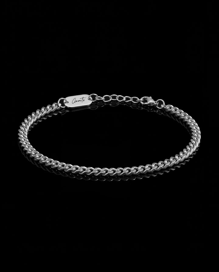 Curb Bracelet, Silver.