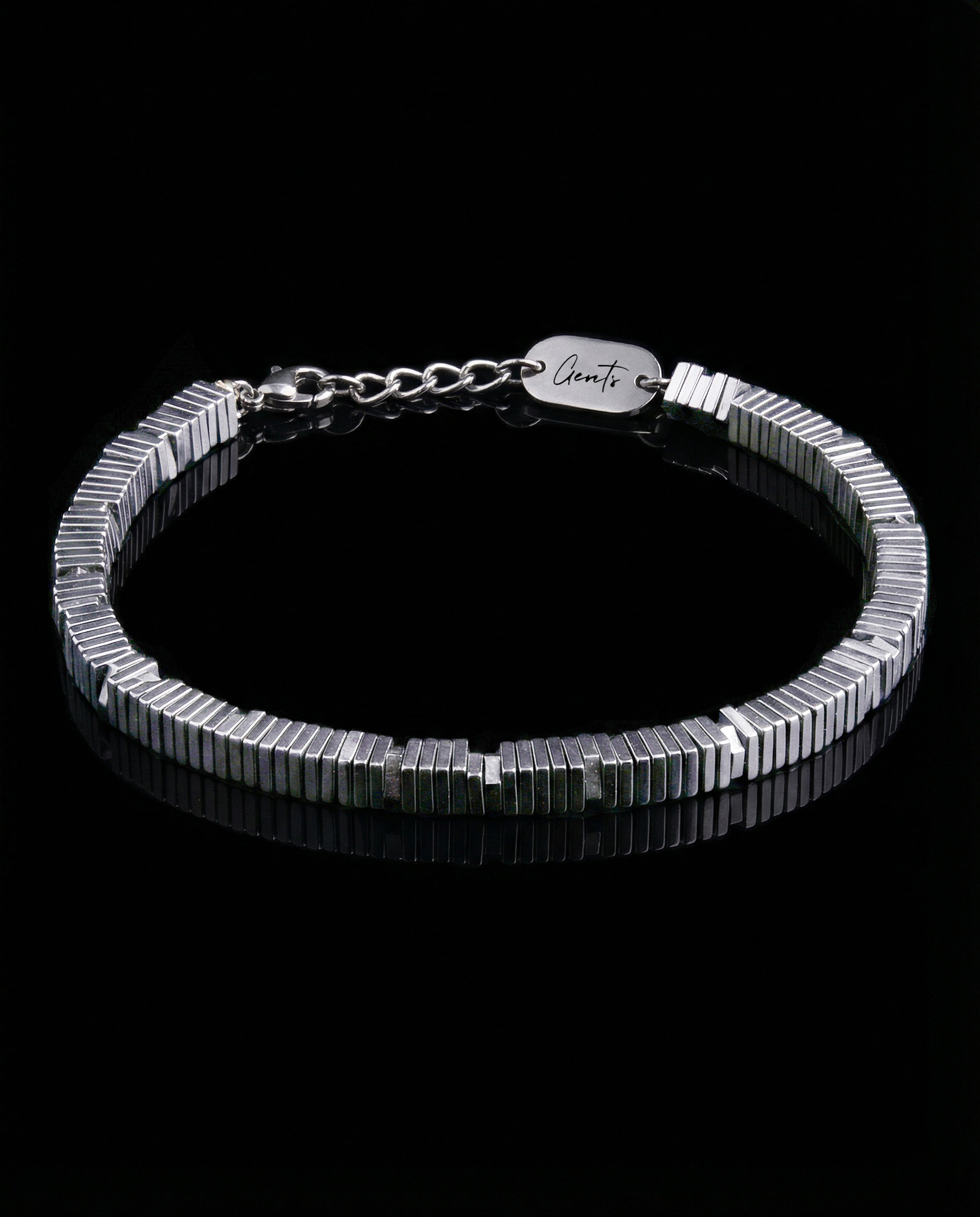 The Glacier Stone bracelet Silver.