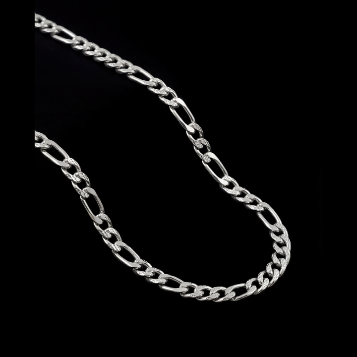 Figaro Chain, Silver.