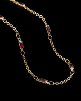 Ruby Chain, Gold Vermeil.