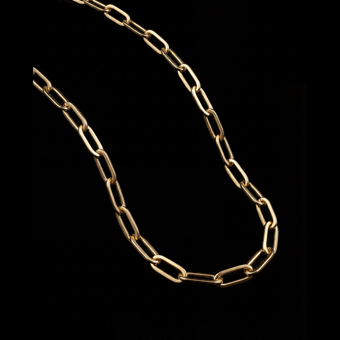 GENTS. Clip Chain Gold Vermeil 18K 316L Stainless Steel 50cm Men's Necklace Cairo Egypt