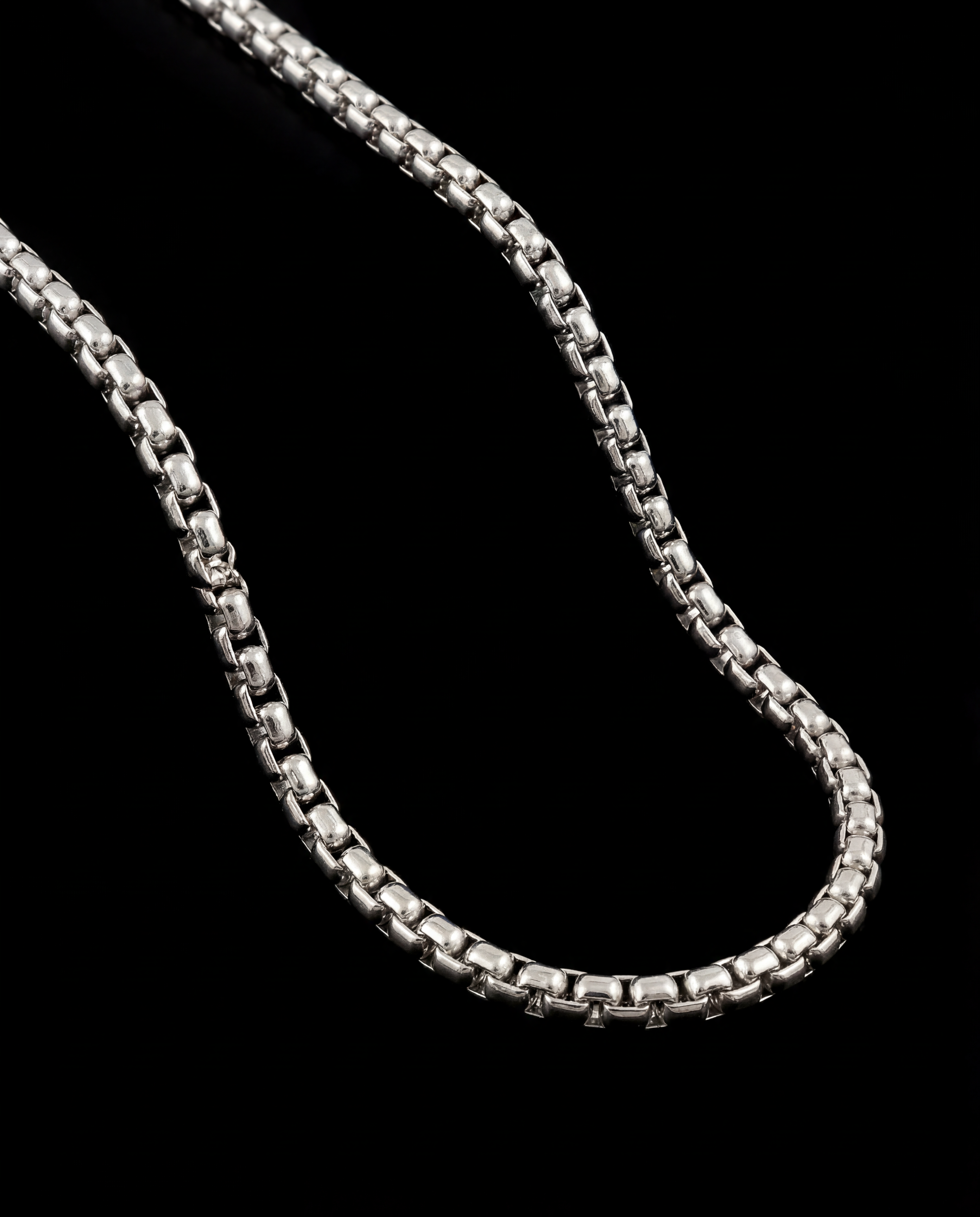 Box Chain, Silver.