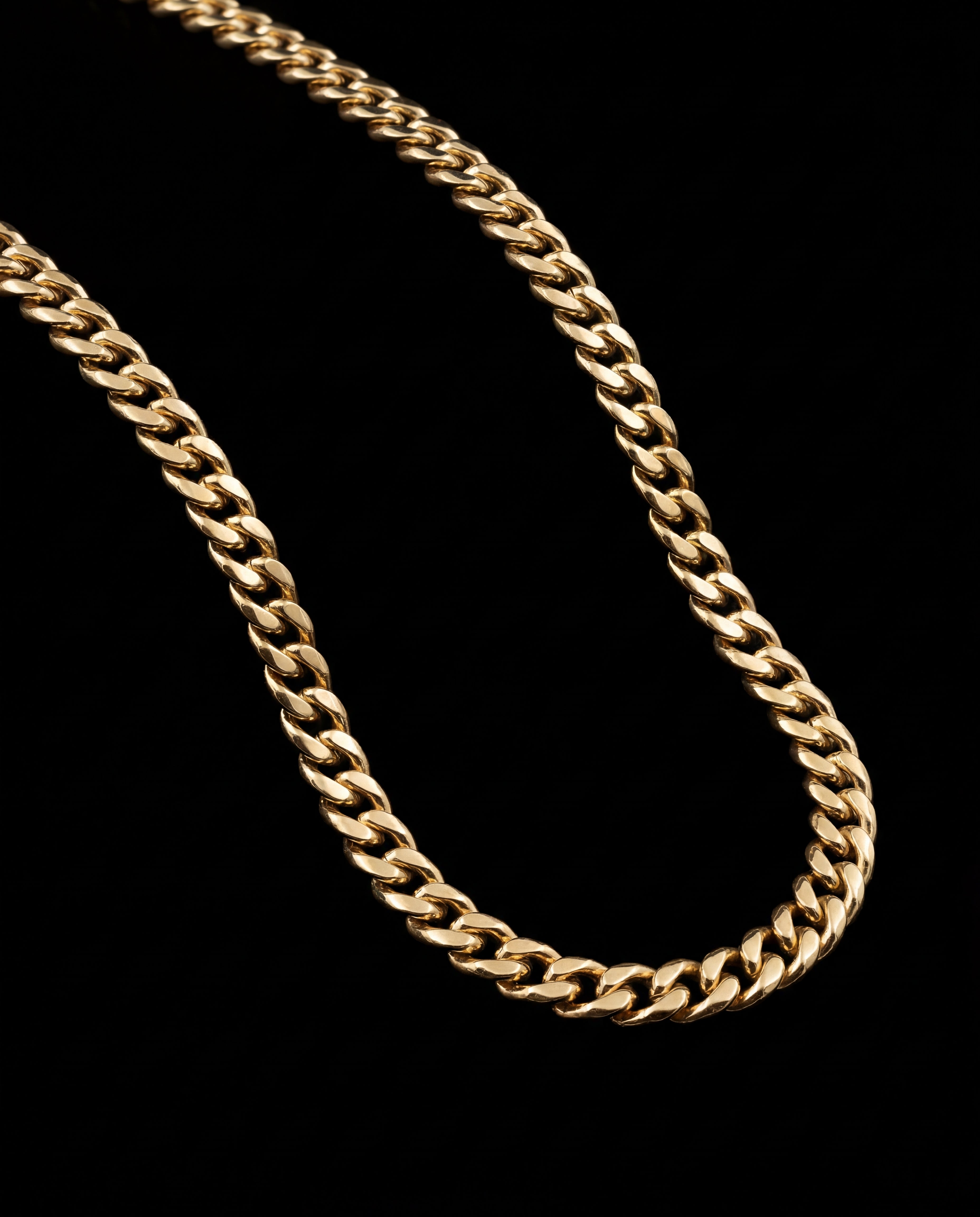 Curb Chain, Gold Vermeil.