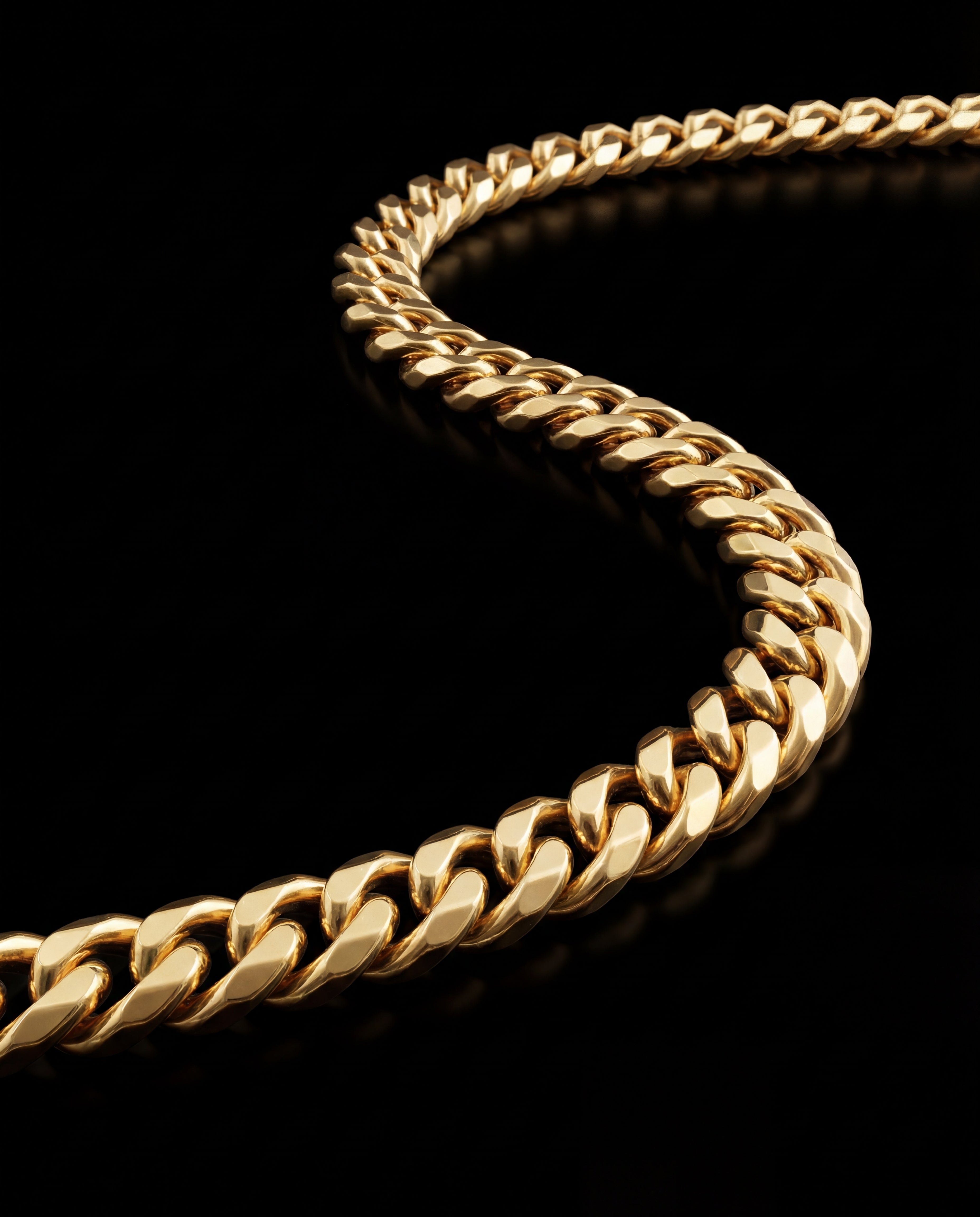Curb Chain, Gold Vermeil.