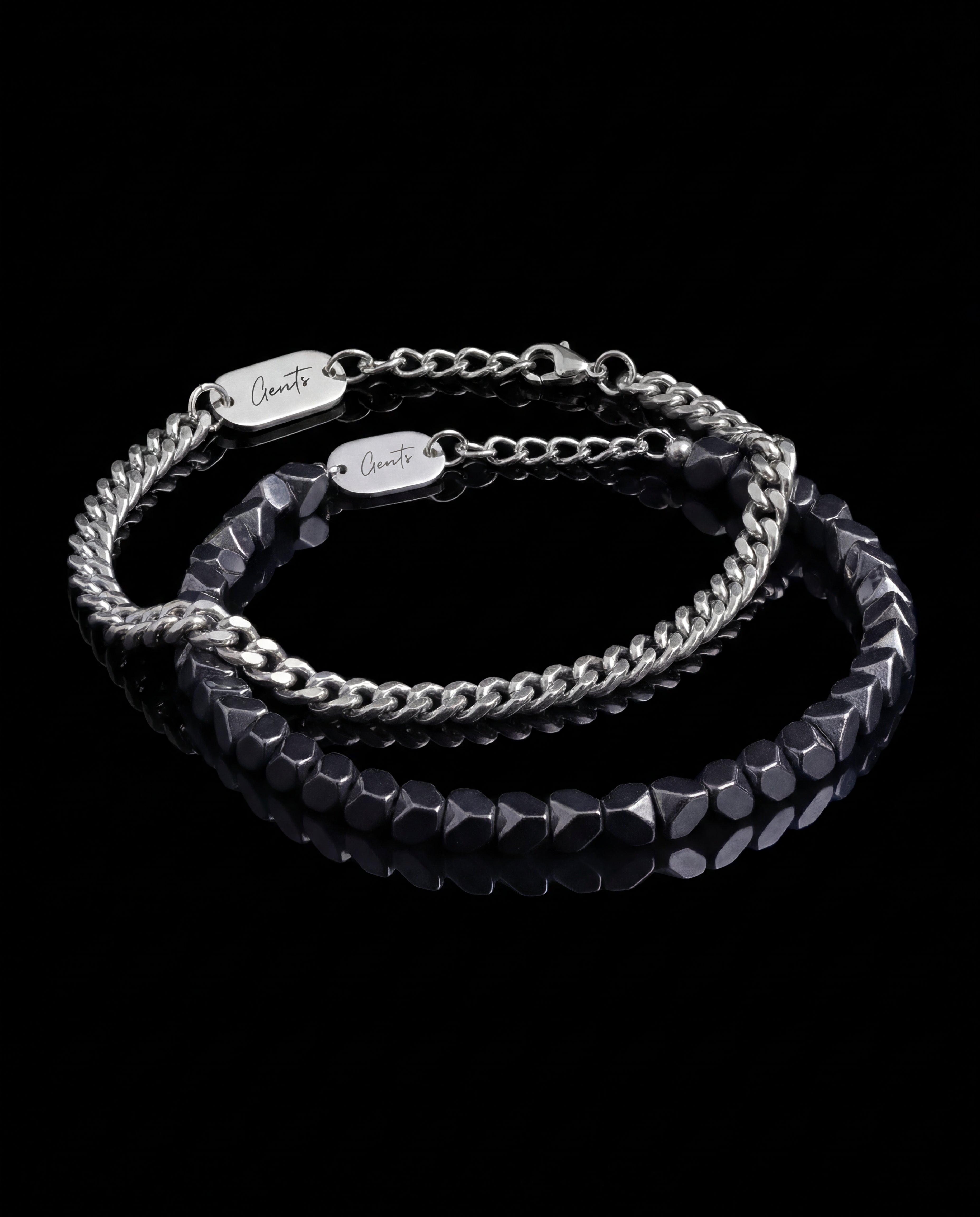 Twisted Stone+Curb Silver Bundle.