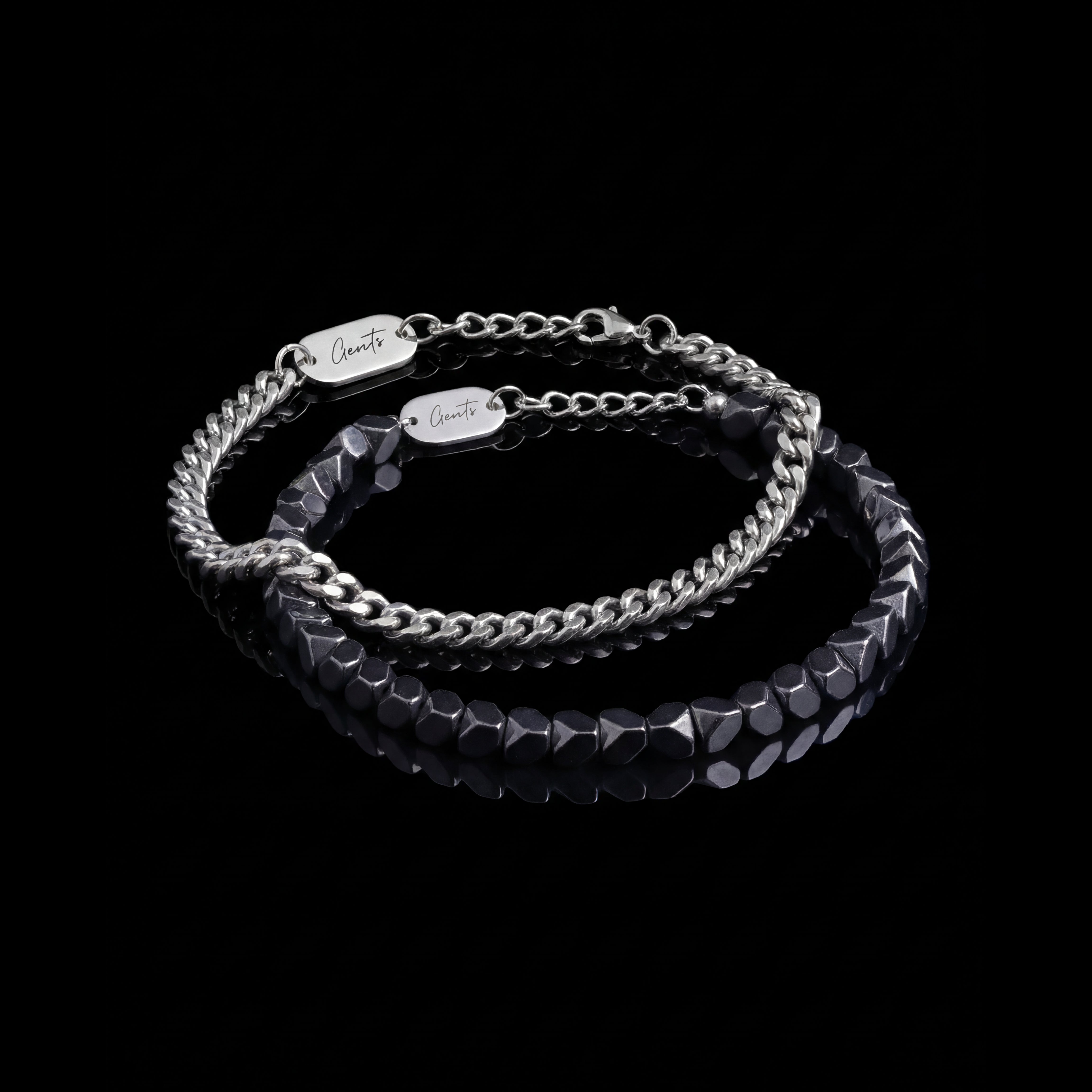 Twisted Stone+Curb Silver Bundle.