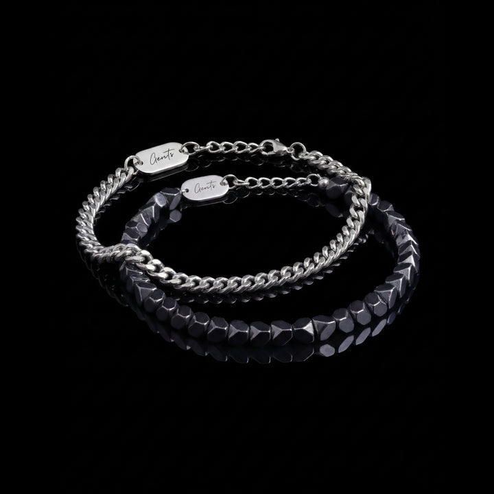 Twisted Stone+Curb Silver Bundle.
