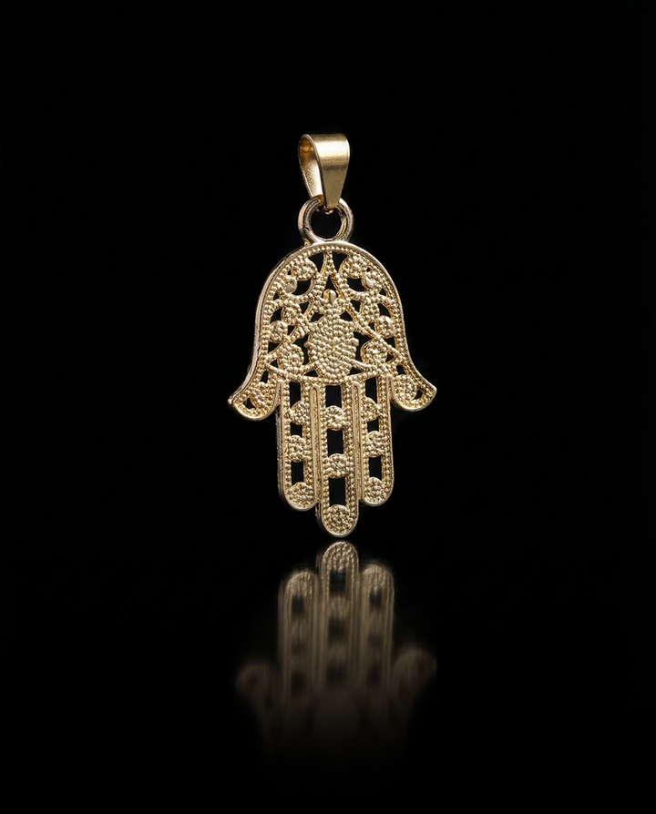 Hamsa Pendant, Vermeil Gold.