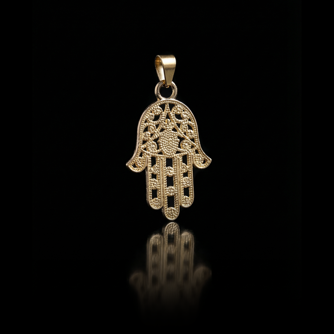 Hamsa Pendant, Vermeil Gold.