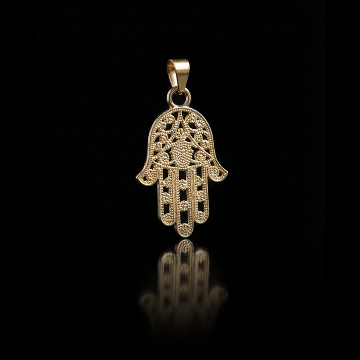 Hamsa Pendant, Vermeil Gold.