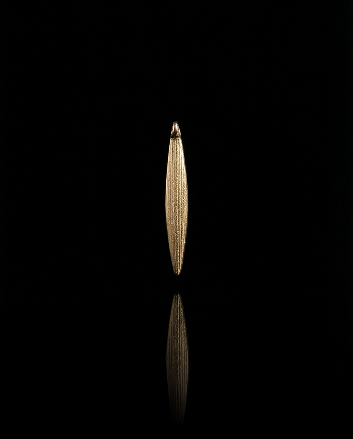 Arrow Pendant, Vermeil Gold.